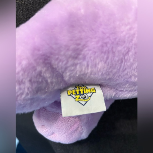 The Petting Zoo Plush Stuffed Purple Elephant 14” - Picture 5 of 8